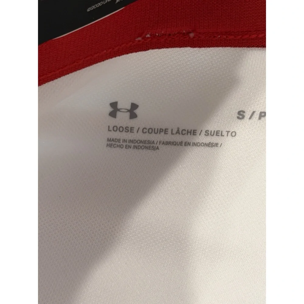 Under Armour Utility Pro Piped Knicker Baseball Pants White Red Mens S 1378697